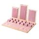 thumbnail image 4 of Bandeja de almacenamiento de joyas Soporte de exhibición de collares Extraíble de madera rosa para tiendas de joyerías, galerías Práctico organizador, 4 of 5