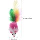 thumbnail image 2 of Ueetek - 10 ratones de peluche para mascotas, juguete para gatos, atrapa ratones con plumas (color aleatorio), 2 of 7