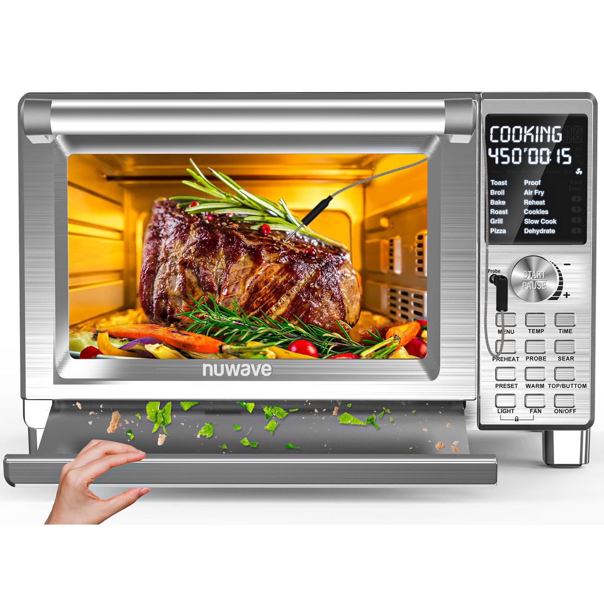 Horno Tostador Air Fryer Nuwave Bravo Xl Pro 30qt De Acero Inoxidable