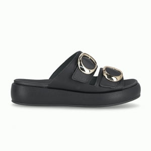 Sandalia Mujer Negro/Dorado Sol Piccadilly