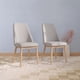 thumbnail image 1 of Pack 2 Sillas Comedor Lena Madera Asiento Acolchado Poliéster Greige, 1 of 9