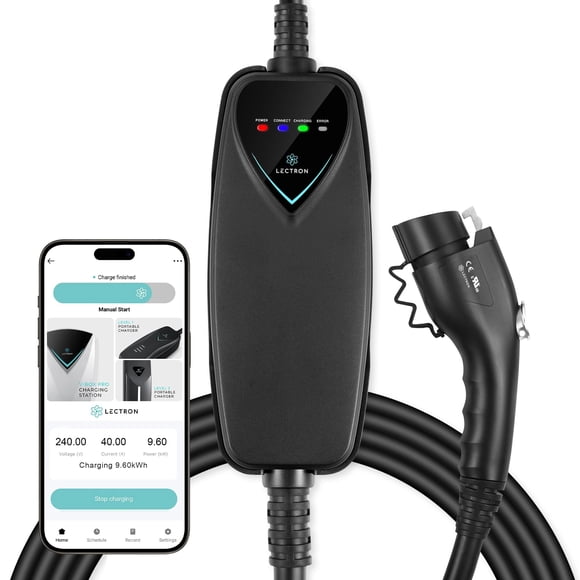 Cargador de coche eléctrico Lectron Level 2 J1772 240V 40A WiFi