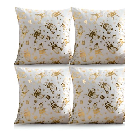 Genérico - Set De 4 Fundas De Cojin Para Navidad M11