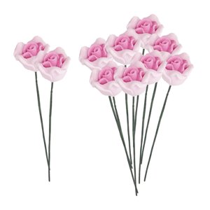 Bothyi - 10 Adornos En Miniatura De Rosas Artificiales Para Casa De Muñecas En Miniatura