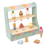 Bothyi - Juego De Juguetes De Helado De Madera, Regalos Montessori Para El Hogar Preescolar De Jardín De Infantes