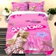 thumbnail image 1 of Barbie Pink Fashion Bedding Set 3D Printing Home Decoration Pillowcase Quilt Cover Cute Gift To Family and Friends Bed Sheets, 1 of 5