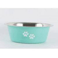 Genérico - Tazón Para Mascotas De Acero Inoxidable Perros Verde