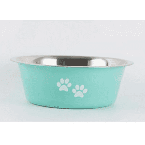 Genérico - Tazón Para Mascotas De Acero Inoxidable Perros Verde