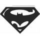 thumbnail image 2 of Sticker Superman Batman Logo Zack Snyder Auto Camioneta, 2 of 3