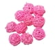 thumbnail image 1 of 10 unids 3 cm mimbre bolas de ratán navidad banquete de boda artesanía decorativa rosa, 1 of 5