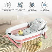 Babyluna - Tina Bañera Plegable Bebé Con Termómetro Y Cojín Estrella