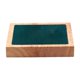 thumbnail image 5 of Soporte De Bandeja De Joyería De Terciopelo De Madera Cuadrado De Almacenamiento Para Pulsera Cadenas Pendiente Verde, 5 of 5
