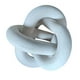 thumbnail image 1 of Boho Wood Chain Link Nudo Escultura Artesanía Gabinete De Fiesta Sala De Estar Blanco, 1 of 3