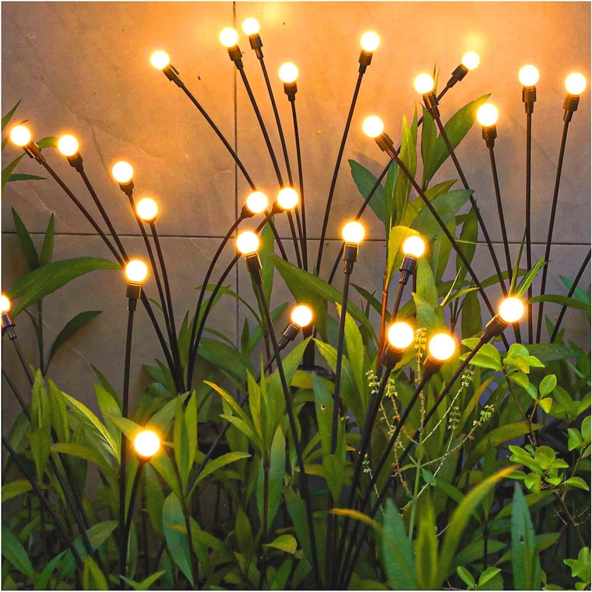 Luz Solar Jardín Tonulax Firefly 2 Pack Led Impermeable