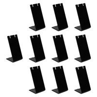Magideal - 10X Soportes De Exhibición De Pendientes Acrílicos Soportes Para Presentación De Joyería Organizadores De Joyería Modernos Para Presentación De Transm Negro
