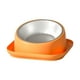 thumbnail image 3 of Cuenco Elevado De Acero Inoxidable Para Mascotas, Platos Para Beber Para Cachorros, Gatos, Perros Pequeños, Color Naranja, 3 of 5