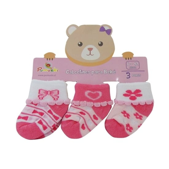 Pumucki - Set De 3 Pares Calcetines Talla 6-12m