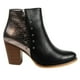 thumbnail image 1 of Botin Mujer Negro Texturizado 12 Yassne Negro, 1 of 5