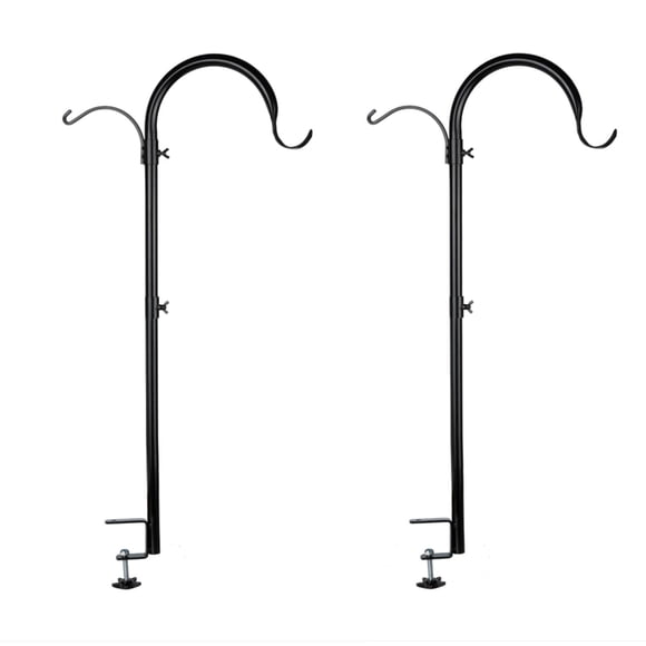 Soporte para comedero de aves para terraza WOSIBO, gancho de tres brazos para terraza, 94 cm
