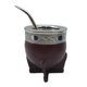 thumbnail image 2 of Mate Imperial con Cuero Acero Inoxidable y Virola De Alpaca marron Borravino Escudo, 2 of 4
