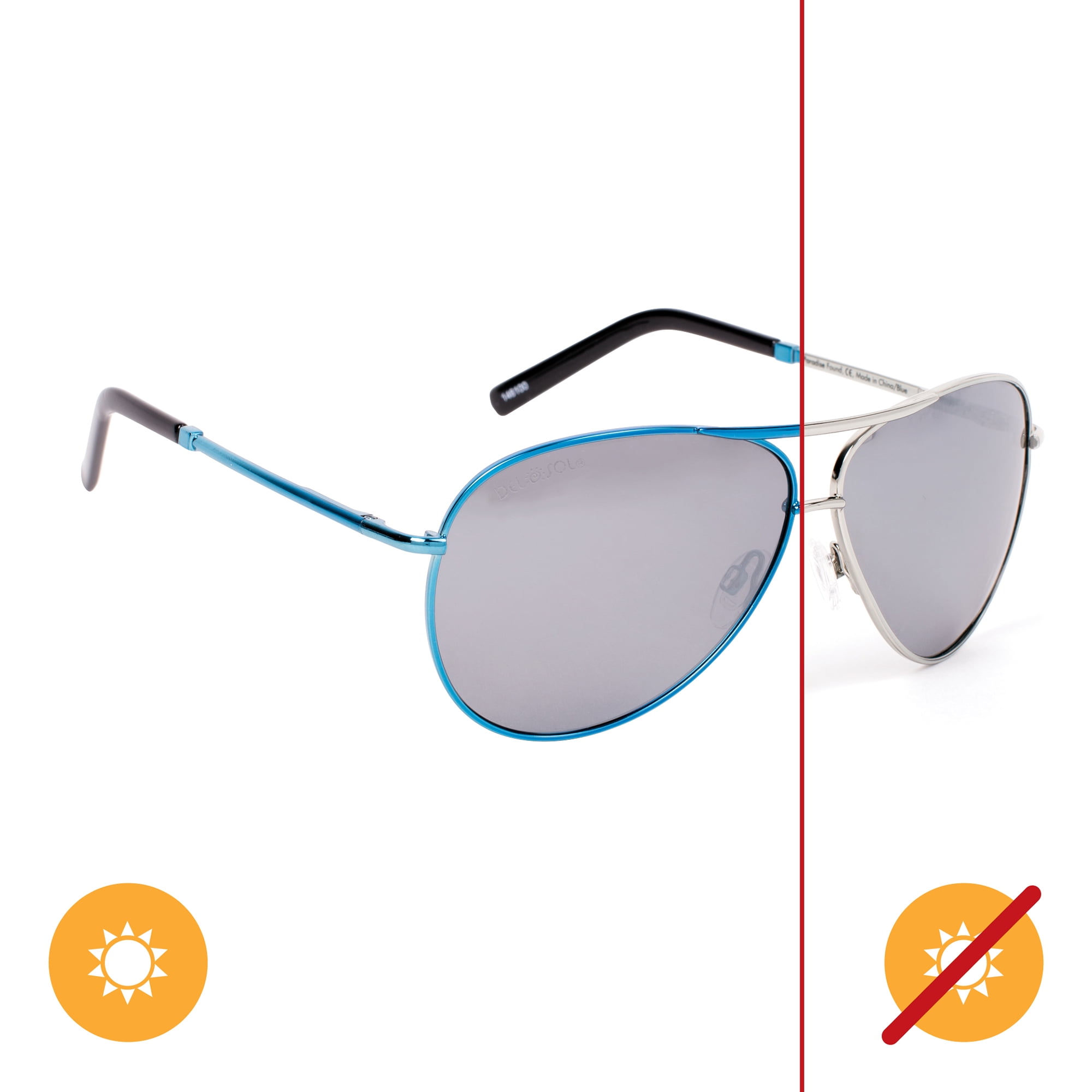 Gafas De Sol Delsol Paradise Found Azul Plateado Unisex
