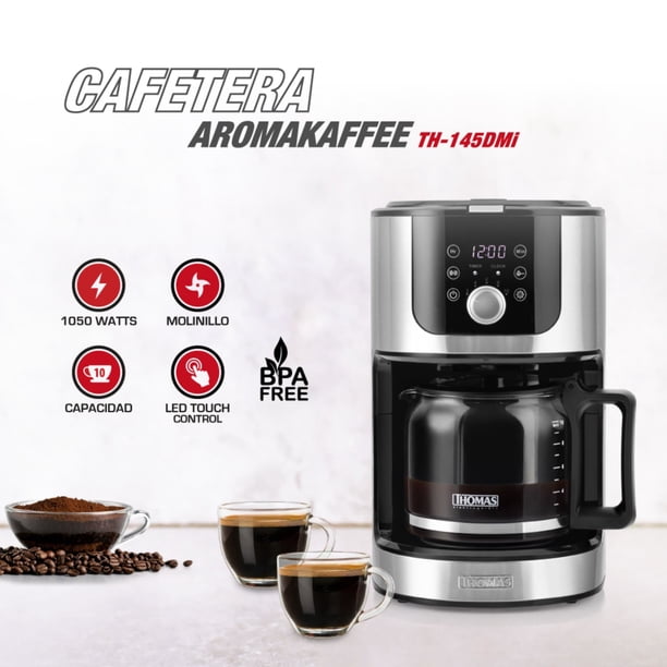 Cafetera Aromakaffee TH-145DMi Negra