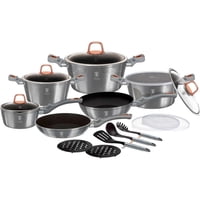 Berlinger Haus - Bateria De Cocina 18 Pzs Moonlight Collection Antiadherente