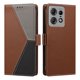 thumbnail image 4 of Funda Cartera Tricolor para Motorola Edge 50 Pro con Ranuras, Marrón, 4 of 6