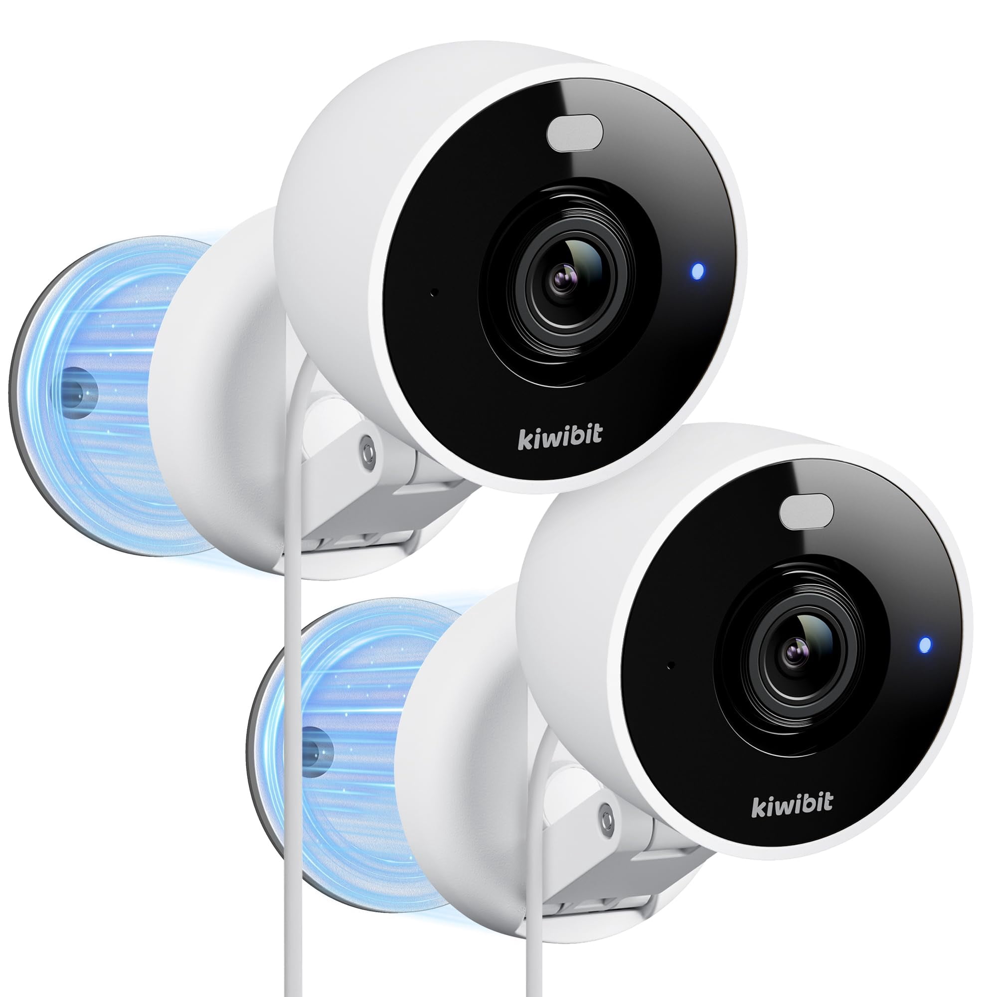 Cámara De Seguridad Kiwibit 2k Para Interiores/exteriores Con Detección De Ia