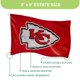 thumbnail image 3 of Bandera exterior de los Kansas City Chiefs 91 cm – Team Sports America, 3 of 6