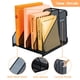 thumbnail image 3 of Organizador de Archivos de Escritorio PLSOPPKG Soporte Metálico para Revistas Negro, 3 of 7