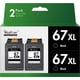 thumbnail image 1 of Cartuchos de tinta Valuetoner remanufacturados HP 67XL 67 XL Black x2, 1 of 5