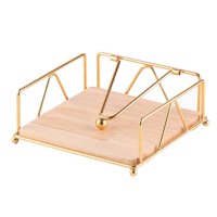 Bothyi - Servilletero Servilletero Uso Al Aire Libre Decoración Del Hogar Europeo Para Cafetería Dorado