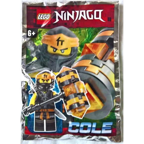 Minifigura LEGO NinjaGo Sons of Garmadon Cole con Boom Hammer