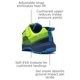 thumbnail image 3 of Zapatillas de cricket SOLM8 S70 para hombre, verde lima y azul marino, 3 of 3