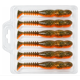 thumbnail image 2 of Kit Reins Fat Rockvibe Shad 4” Color Naranjo Cítrico-Cebo + 2 Jigs 21 g 4/0, 2 of 6