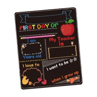 Magideal - Pizarra Con Letrero Para El Primer Y Último Día De La Escuela, Reutilizable, Accesorio Fotográfico De Doble Cara De Madera Para Niños, Niñas Y Niños Estilo B