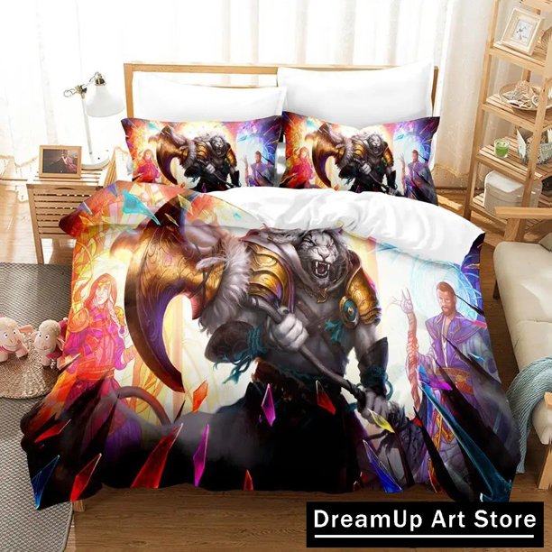 M-Magic The Gathering Bedding Set Quilt Cover Bed Cover with Pillowcase Boys Adult Home Textile