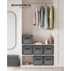 thumbnail image 2 of Cubos de almacenamiento SONGMICS Classic Black UROB030B01 30 x 30 cm, 6 unidades, 2 of 7