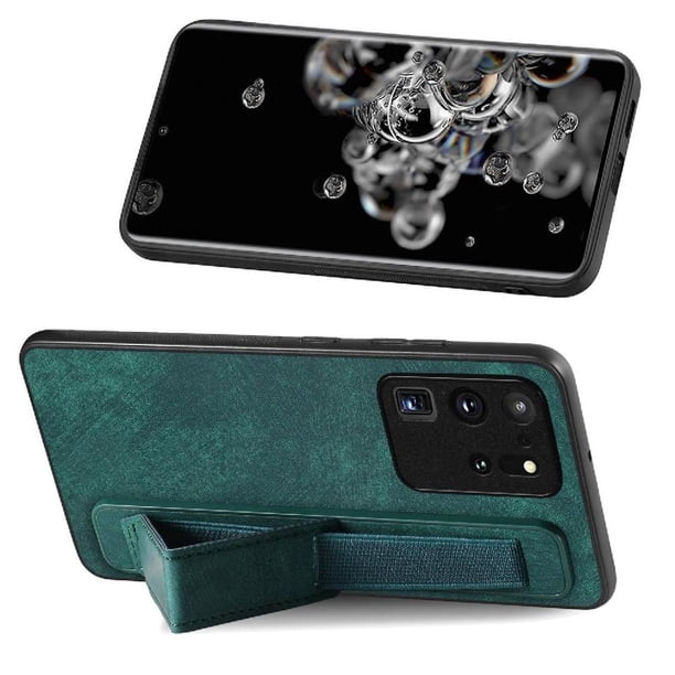 Funda Protectora con Correa para Samsung Galaxy S20 Ultra Resistente a Golpes Verde