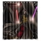 thumbnail image 1 of Cortina de ducha con sable de luz de Darth Revan, juego de cortinas de baño con ganchos, tamaño 60 x 72 pulgadas, 1 of 3