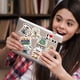 thumbnail image 4 of Paquete de stickers MiStar de 110 piezas con diseños literarios impermeables de vinilo, 4 of 7
