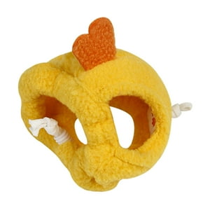 Genérico - Sombrero De Hámster Sombrero De Felpa Suave Sombrero De Animales Pequeños Para Fiesta De Navidad De Roedores S Amarillo