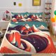 thumbnail image 1 of Christmas Gifts Snow Santa Claus Kids Quilt Duvet Cover Set Comforter Cover3-Piece Bedding Set, 1 of 5