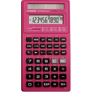 Calculadora Científica Casio Fx-260Slr-Pk De 12 Dígitos, Color Rosa