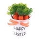 thumbnail image 1 of Cubo Pequeño De Pascua Con Asa Y Zanahoria Para Fiesta De Celebración En El Aula, Lazo De Lunares Naranjas, 1 of 5