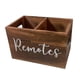 thumbnail image 2 of Soporte Para Control Remoto, Organizador De Lápices Para Encimera De Dormitorio, Color Marrón, 2 of 5