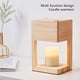 thumbnail image 3 of Lámpara calentadora de velas, lámpara calentadora de velas de madera de arriba hacia abajo, lámpara de cera derretida con calor, lámpara de cera derretida para decoración del hogar, tarro de vela, 3 of 7