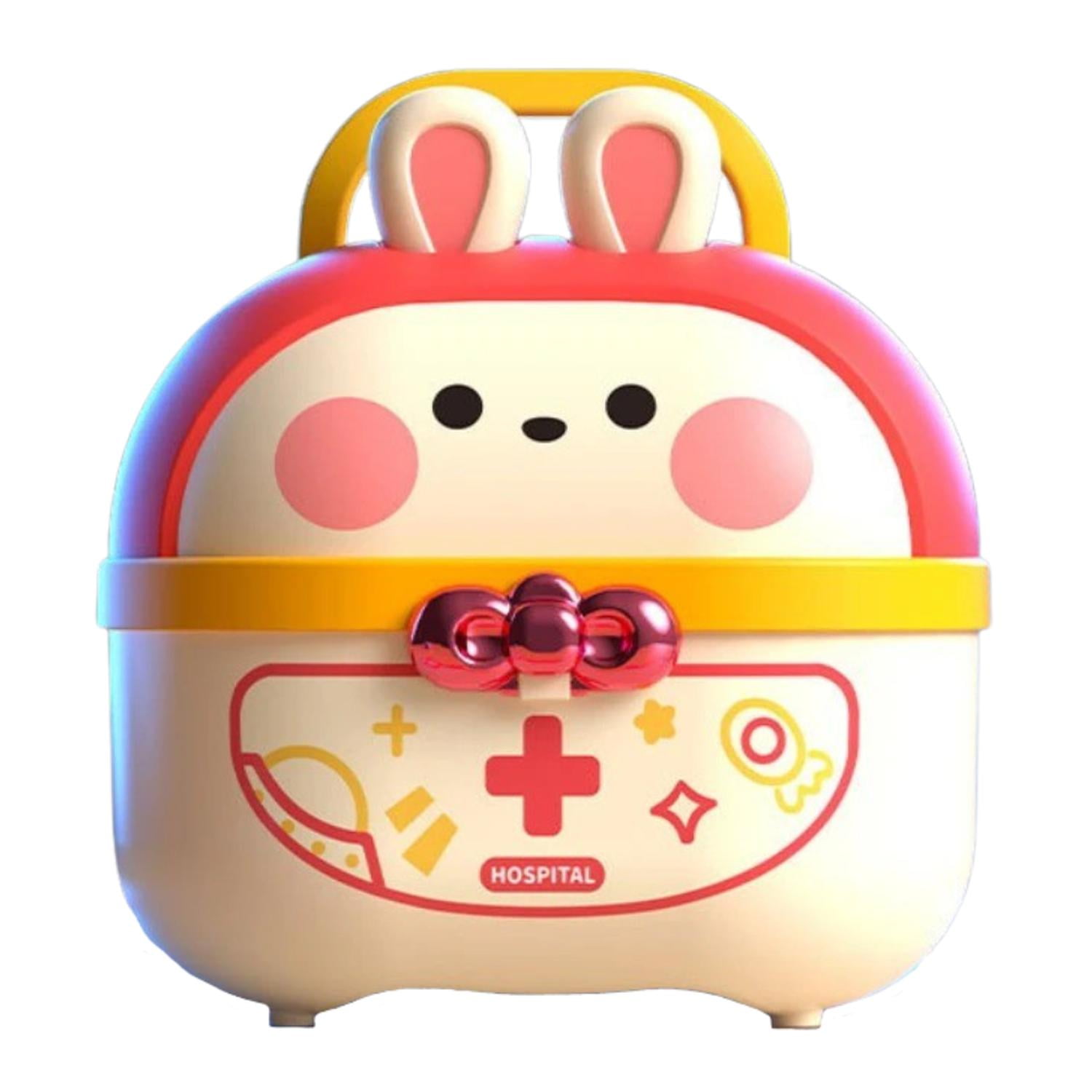 Fliperex - Maletin Medico Infantil Set Doctor Con 45 Piezas Juguete Rosa