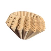 Magideal - 50X Filtro Para Verter Sobre Café Cesta De Papel Papeles De Filtro Cesta Sin Blanquear Filtro De Café En Forma De Onda Para Máquina De Café Por Goteo